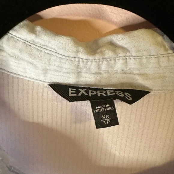 Express Blue Top Size X-Small - Picture 2 of 5